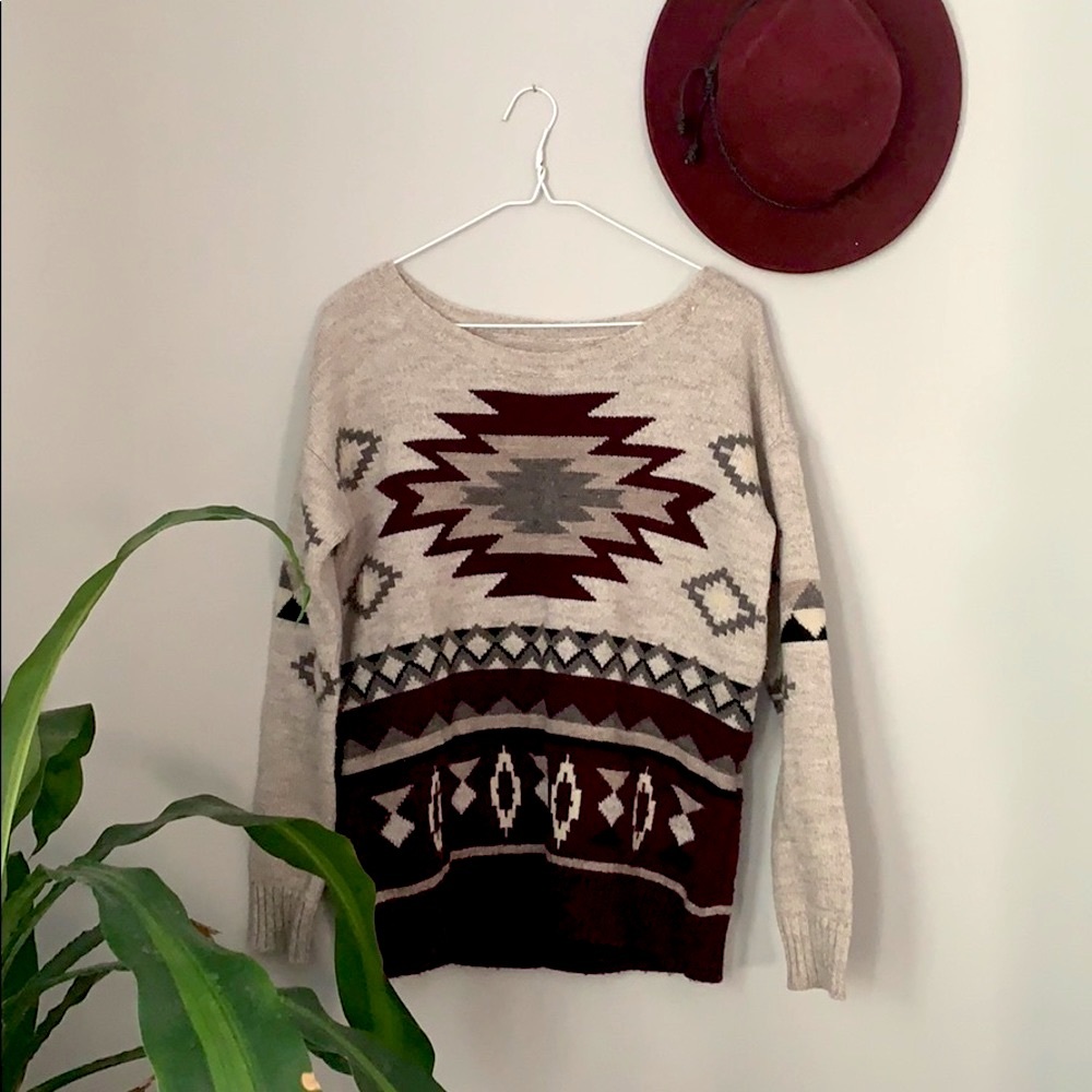 American Eagle Boho Chunky Sweater 🏜
